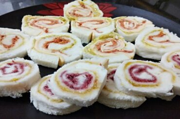 2 Types Pinwheel Sandwich | Kid's Lunch Box Recipe | Quick & Healthy |How to make Pinwheel Sandwich|