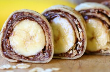 Banana rollups recipe - healthy snacks