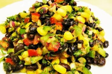 Black Bean Salad - Healthy Weightloss Salad Recipe by madhurasrecipe