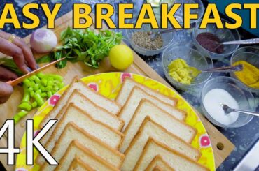 Easy Bread Recipe in 5 minutes Tasty Breakfast ब्रेड उपमा | 4K