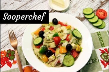 Greek Salad Recipe -  Healthy Salad Recipe by SooperChef