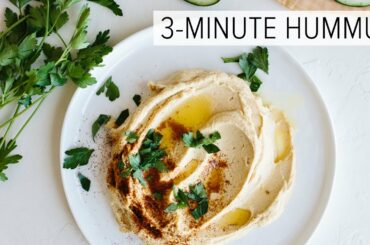 HOW TO MAKE HUMMUS | healthy & easy hummus recipe