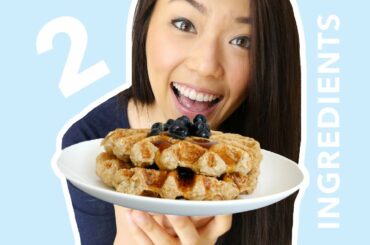 Iris' Healthy Recipes: 2 INGREDIENT WAFFLES