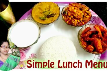 Simple Lunch routine | 30 minute Indian lunch menu in Telugu | Healthy lunch recipes | Lunch routine