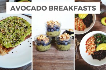 3 Quick & Healthy Breakfast Recipes With California Avocados | Healthy Grocery Girl