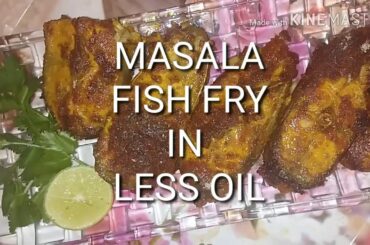 HEALTHY  LOW CALORIE FISH RECIPE/MASALA FISH FRY RECIPE