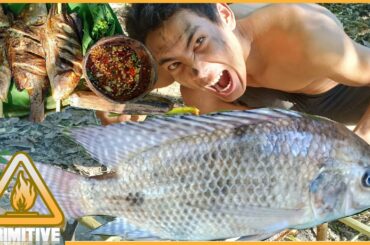 Primitive Technology | Healthy Fish Recipes Dinner Made Easy