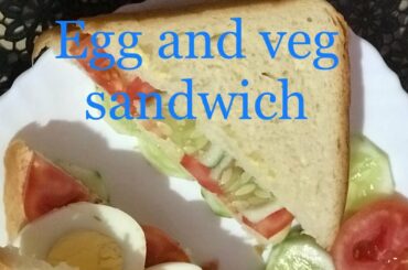 Egg and Veg Sandwich | Kid’s Easy Morning Breakfast | Simple And Healthy Food| Kathuna’s Kitchen