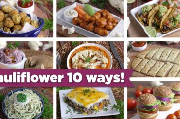 Cauliflower 10 Crazy Ways! Easy Healthy Recipes + FREE eBook! - Mind Over Munch