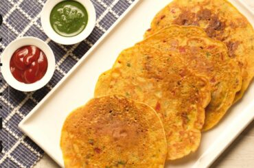 An Easy & Healthy Recipe for Besan Chilla | Tasty Vegetarian Breakfast Recipes