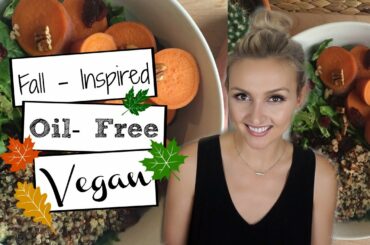 Healthy Fall Salad Recipe w/ DIY Orange Thyme Dressing | Oil-Free VEGAN |