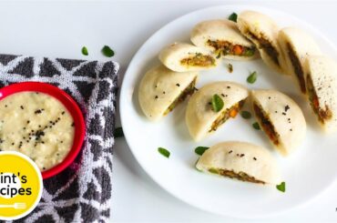Stuffed Rava Idli Recipe - Healthy Indian Evening Snacks Recipes