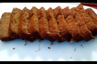 Whole Wheat Eggless and Healthy Banana Bread with Jaggery