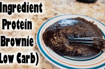Protein "Poverty" Brownie Recipe: Low carb- Only 130 Calories!!