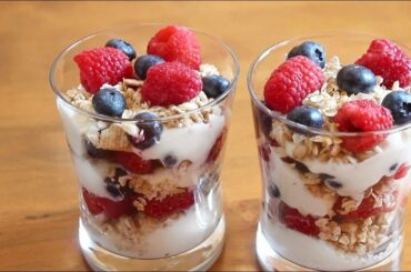 Fruit, Granola & Yogurt Parfaits | Healthy Breakfast Recipe