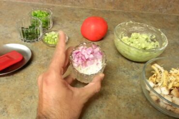 Healthy Leftover Chicken Avocado Salad or Sandwich recipe video by Chawlas-Kitchen.com Episode#213