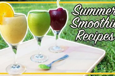 🍊 WEIGHT LOSS SMOOTHIE RECIPES | 3 Healthy Summer Smoothie Recipes! 🍒