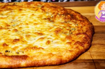 KETO Garlic Cheese Bread Recipe 🍕 Low Carb Cheesy Pizza Crust Fat BOMB