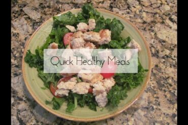 Quick Healthy Meals: Turkey Kale Salad, Greek Yogurt Parfait