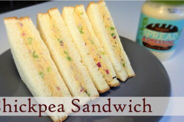 Chickpea Sandwich | വെള്ള കടല സാന്ഡ്വിച്ച് | Healthy Kids Snacks Recipe / Easy Lunchbox Recipe