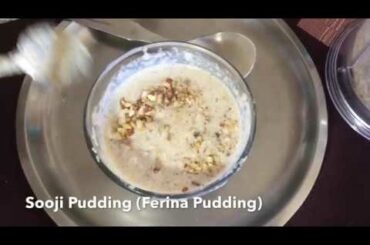 CREAMY SEMOLINA PUDDING  l Sooji Pudding Recipe l HEALTHY, LOW-CALORIE CREAM OF WHEAT