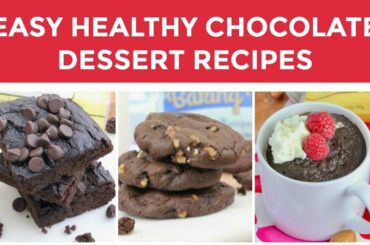 Chocolate Dessert Recipes | 3 Easy Healthy Gluten Free Baking Recipes