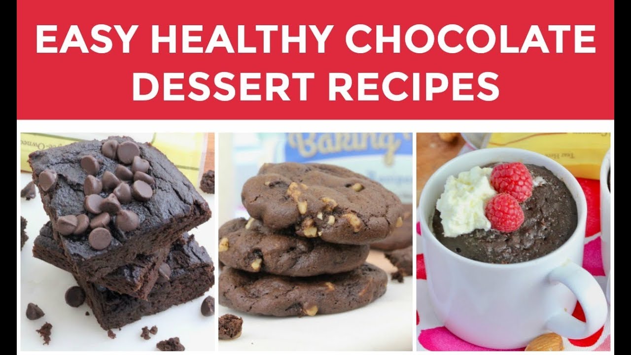 Chocolate Dessert Recipes | 3 Easy Healthy Gluten Free Baking Recipes Chocolate Dessert Recipes | 3 Easy Healthy Gluten Free Baking Recipes