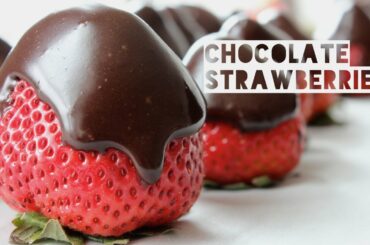 Healthy Chocolate Covered Strawberry Recipe | How To Make Low Calorie Chocolate Covered Strawberries