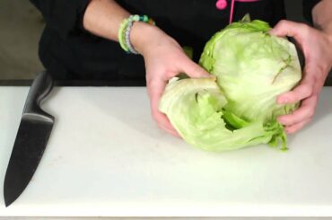 How to Cut Iceberg Lettuce for a Salad : Salad Recipes