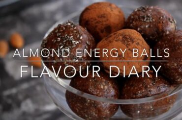 Almond Energy Balls @flavourdiary | Healthy Snack Recipe