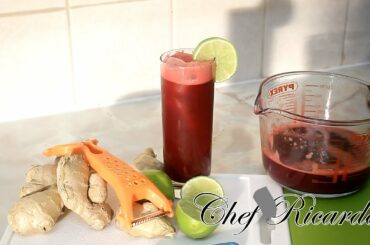 Beetroot Juice With Lemon &Honey & Ginger Healthy Recipes | Recipes By Chef Ricardo