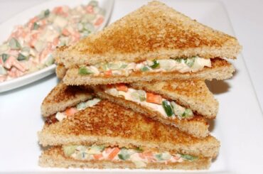 Crunchy and Healthy Veg Sandwich | Easy Mayonnaise Sandwich By Pachakalokam