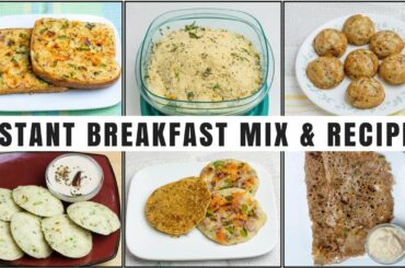 6 Instant Breakfast Recipes | 5 Minute Breakfast | Homemade Instant Breakfast Mixes