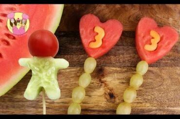 BIRTHDAY FRUIT POPS & VEGGIE MEN -  2 Healthy Recipes by Charli's crafty kitchen