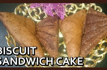 Parle G Biscuit Cake Recipe in Sandwich Toaster | Biscuit cake Recipes by Healthy Kadai