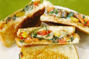 Vegetable Sandwich - Kids Lunch Box idea | madhurasrecipe
