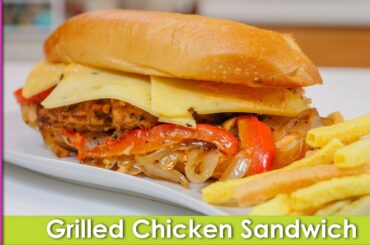 Grilled Chicken Sandwich Healthy Lunchbox Ideas Recipe in Urdu Hindi  - RKK