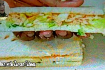 healthy sandwich ideas for lunch,how to make chicken mayonnaise sandwich at home with zareen fatima
