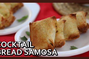 Cocktail Bread Samosa | Simple Bread Samosa | Airfryer Recipe by Healthy Kadai