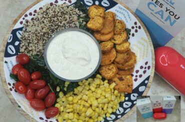 Healthy Salad Recipe For Lunch/ GIVEAWAY KITCHEN MAMA ELECTRIC CAN OPENER