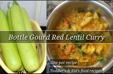 Bottle Gourd Red Lentils Curry || Weight Loss Recipes || Masoor dal Lauki Sabji || लौकी சுரைக்காய்