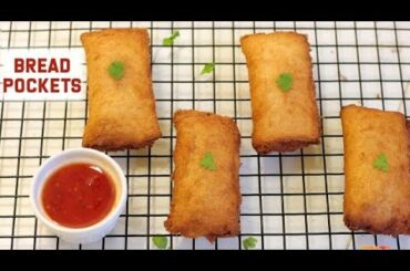 Bread Pockets | Snack Recipe | Easy Bread Recipes