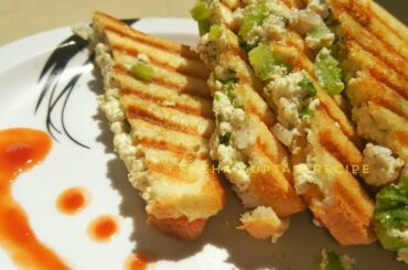 Paneer Sandwich Recipe/Grilled Sandwich Breakfast and Snacks Recipe