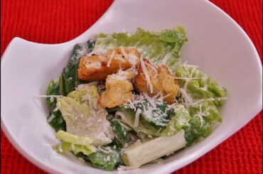 Caesar Salad Recipe:Caesar Salad Dressing: How To Make: Mom's BEST Easy Homemade:Dishin' With Di #43