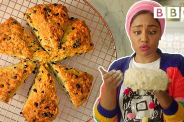 How to make fruity Soda Bread and homemade butter! - Nadiya's Time to Eat - BBC