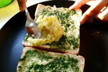 Masala toast sandwich without Toast Maker-Indian healthy Snacks,veg sandwich toast