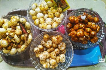 Makhana or lotus seeds snacks recipe/makhana recipes/healthy snacks recipes/Fox nut recipe