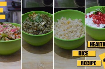 4 Healthy Rice Recipe | Easy and Tasty | Health Tuber