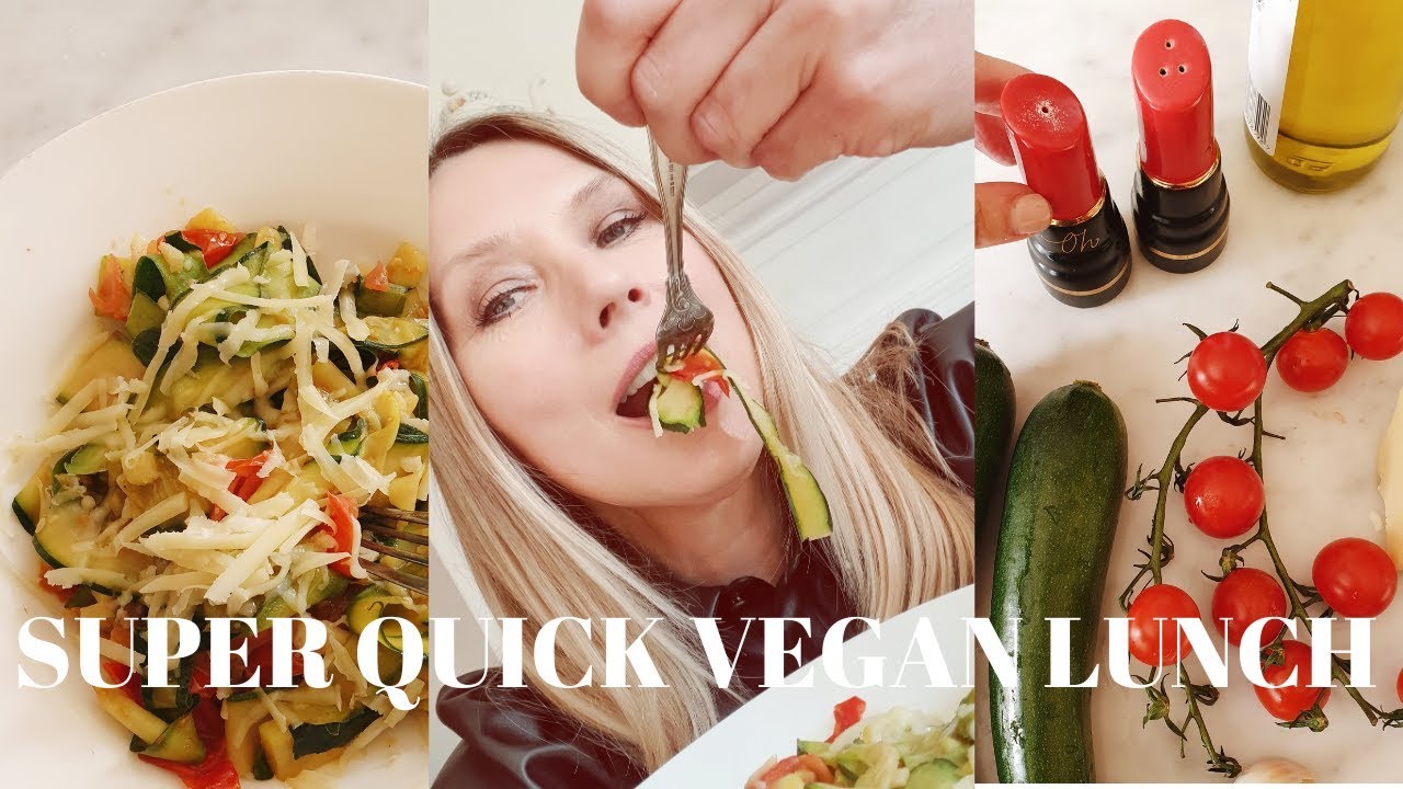 Quick and healthy lunch: Zucchini Ribbon with Tomatoes Quick and healthy lunch: Zucchini Ribbon with Tomatoes