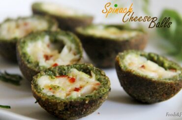 Spinach Cheese Balls | Easy Cheese balls for Evening Snacks Recipes & kids snacks ideas by Shilpi